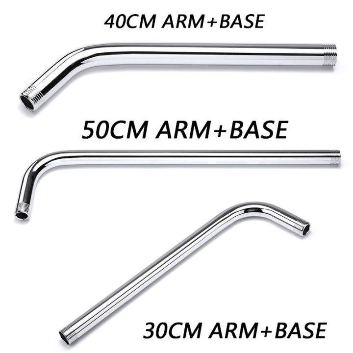 ฝักบัวผนังแขนข้อต่อขยายหัวฝักบัวท่อ30เซนติเมตร-40เซนติเมตร-50เซนติเมตรสแตนเลสแขนยึดสำหรับห้องน้ำบ้านอุปกรณ์อาบน้ำ