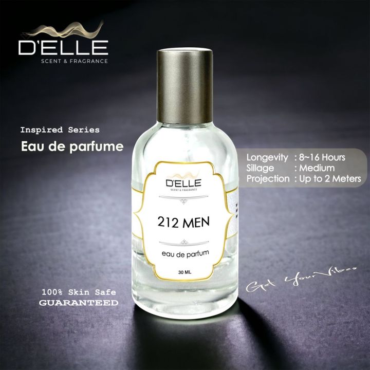 Delle 212 Men Parfum Pria Tahan Lama Eau De Parfume Edp Inspired By 2i2 V1p Men Farfume Minyak 5499