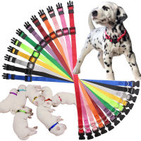 12 pcsset Soft Nylon Puppy Whelping ID Collars - Adjustable Breakaway Litter Collars Baby Dog ID Bands Identification