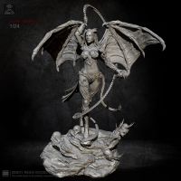 1/24 Resin Figure Kits Bone whip witch Model Self-assembled TD-2276