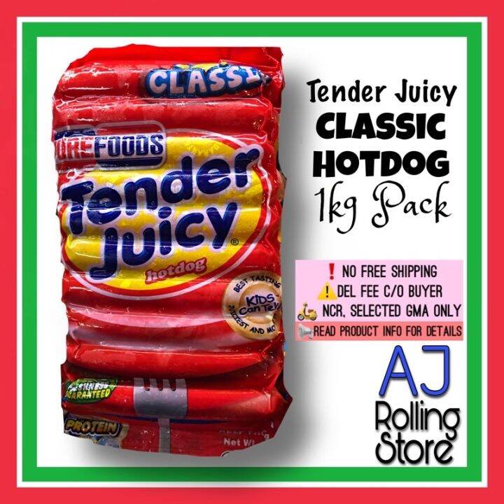 Purefoods Tender Juicy Classic Hotdog 1 Kg Pack Lazada PH