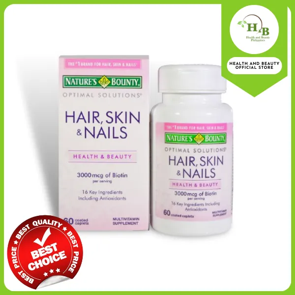 Authentic Natures Bounty Hair Skin and Nails BIOTIN 3000mcg ...