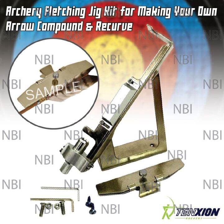 TenXion Archery High Quality Stainless Steel Arrow Fletching Jig Clamp