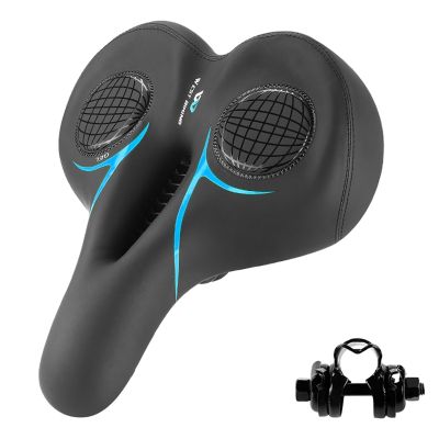 WEST BIKING Hollow Breathable Bicycle Saddle Men Women MTB Road Bike Saddle Shock Absorbing Soft Big Butt Bike Seat