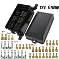 6 Way Fuse Relay Box Fuse Box Fuse Holder 6 Way Block Car Boat Fuse Holder Box