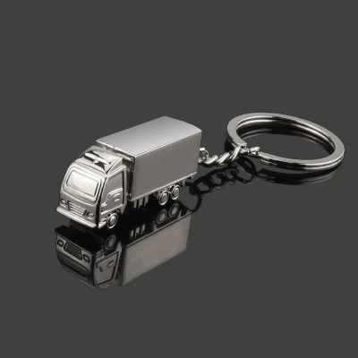 MOONCORE Men Keychains Silver Metal Keyring Truck Van Car Shape Pendant Keyfobs Man Accessories Key Holder Souvenir Gift Jewelry