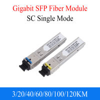 โมดูล SFP ไฟเบอร๋จิกะบิต1คู่1000ม. SC 1.25G 1310nm/1550nm โหมดเดียวโมดูลสายไฟเบอร์ A + B เหมาะสำหรับสวิตช์อีเทอร์เน็ต Cisco Mikrotik