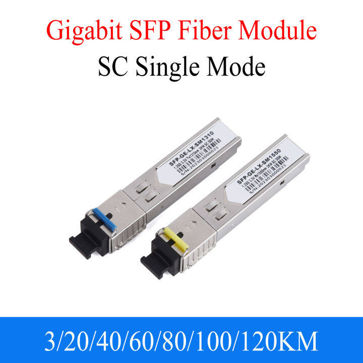 1Pair Gigabit Fiber SFP Module 1000M SC 1.25G 1310nm/1550nm Single Mode ...