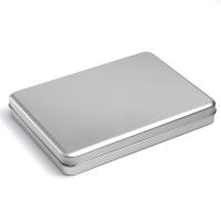 A5 Metal Rectangular storage box 7inch 8 inch Tablets DIY blank Tin organizer case organizador caixa organizadora Casket