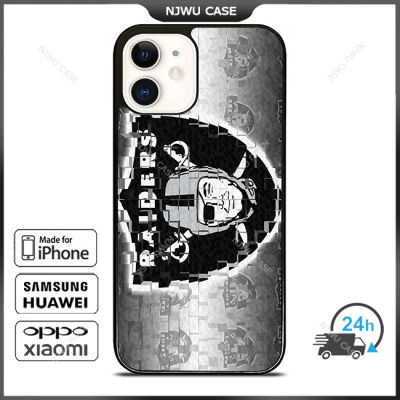 Oakland Raiders Nation Phone Case for iPhone 14 Pro Max / iPhone 13 Pro Max / iPhone 12 Pro Max / XS Max / Samsung Galaxy Note 10 Plus / S22 Ultra / S21 Plus Anti-fall Protective Case Cover