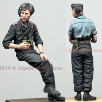 【】 littlebaby.lk 1/35 Panzer Commander โมเดลเรซินสำหรับฤดูร้อน WWII ธีมชุดไม่มีสี