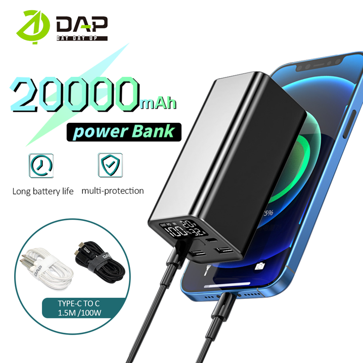 PowerBank DAP 20000mAh smart protection dan LED Power Indicator DPD265