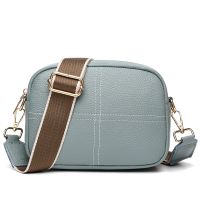 Sky Blue 20cm 7cm 15cm Bags For Wome Cowhide Bags 2022 New Soft Genuine Leather Shoulder Messenger Bag Womens Simple Mobile Phone Zero Wallet Handbags