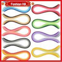 FASHIONHA 900Pcs หลายสี ชุดแถบแถบ มี9สี กระดาษสำหรับตกแต่ง ชุดลายฉลุตัดกระดาษ แถบม้วนกระดาษ กว้าง5มม. ยาว39ซม. แถบกระดาษม้วน การ์ดตกแต่งลาย