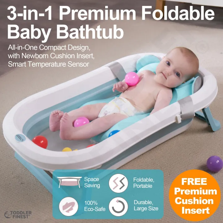 3 In 1 Foldable Baby Bath Tub Soft, How To Make Bathtub Safe For Toddler