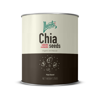 Llamito เมล็ดเจีย ออร์แกนิค (Organic Chiaseed) ขนาด 250g