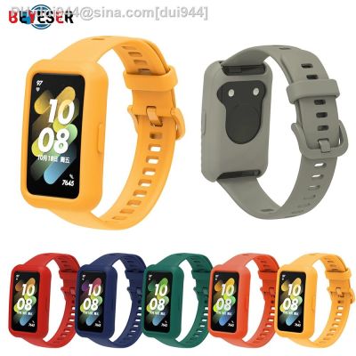 Silicone Soft Case For Huawei Honor Band 7/6 SmartWatch Protective Cover Fashion Sports Watch Replace Anti-drop Case Accessories