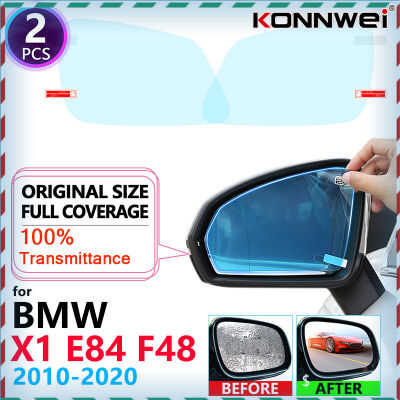 KONNWEI เต็มปกป้องกันหมอกฟิล์มกันฝนกระจกมองหลังสำหรับ BMW X1 E84 F48 2010 ~ 2020สติกเกอร์รถอุปกรณ์เสริมในรถยนต์2011 2014 2016 2018
