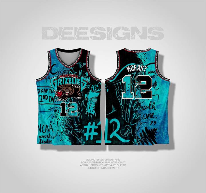 JA MORANT NEW MEMPHIS 07 BASKETBALL JERSEY FREE CUSTOMIZE OF NAME & NUMBER  ONLY full sublimation high quality fabrics/ customize jersey/ trending  jersey