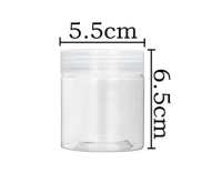4 5 6 7 14 OZ Transparent Cover Jar Biscuit Packaging Bottle Food Sealed PET Plastic Disposable Round Candy Kitchen Spices 380ML