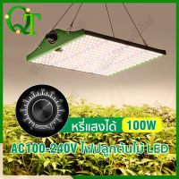 【พร้อมส่ง】  ไฟปลูกต้นไม้ 100W ้ ไฟ LED Grow Light full spectrum ไฟปลูก กันน้ำ หรี่แสงได้AC100-240V