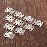 50Pcs 8x10mm Mini Cabinet Hinges Furniture Fittings Decorative Small Decorative Cupboard Door Hinges for Jewelry Box