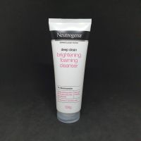 Neutrogena deep clean brightening foaming cleanser 100 g. 1% Niacinamide โฟมล้างหน้า นูโทรจีนา