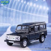 ☃﹊ gregregregregre 1:36 land rover defender liga modelo simulação força controle carro brinquedos decoração presente coleção a274