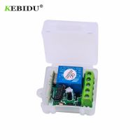 ✜ KEBIDU 433 Mhz Wireless Remote Control Switch DC 12V 1CH relay 433Mhz Receiver Module For learning code Transmitter Remote