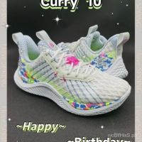 Pure original Armour Curry 10 surprise party white color actual combat wear-resistant non-slip Sports Basketball shoes