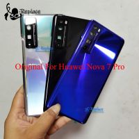 เคสฝาหลังปิดโทรศัพท์หลังประตูสำหรับ Nova 7 Pro 5G ของแท้อะไหล่กระจกหลังเปลี่ยน JER-TN10 JER-TN20