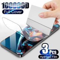 3PCS Full Cover Hydrogel film For Xiaomi Poco F5 F4 GT X5 X4 M4 Pro 5G M5 M5s C55 C51 C50 C40 F3 X3 NFC Screen Protector Film Screen Protectors