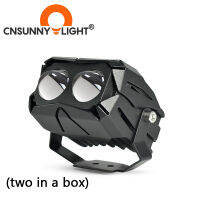 CNSUNNYLIGHT ใหม่ล่าสุด DBCL LED Dual Lens Bi สีโปรเจคเตอร์ไฟหน้าไฟหน้า 12000Lm Hi / Lo สีขาวสีเหลืองหมอก DRLs สำหรับ Jeep