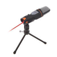 BENTOBEN Condenser 3.5mm Microphone With Desktop Stand Karaoke Mic For PC Laptop YouTube Stream Skype Gaming Recording