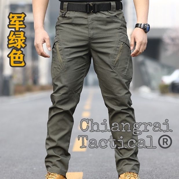 miinshop-เสื้อผู้ชาย-เสื้อผ้าผู้ชายเท่ๆ-กางเกงยุทธวิธี-แนว-tactical-รุ่น-ix9-ผ้าตาราง-ไม่ยืด-เสื้อผู้ชายสไตร์เกาหลี