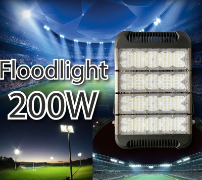 สปอดไลท์ไฟ ฟลัดไลท์ Spot light LED  200w ส่องได้กว้างสว่างมาก สำหรับใช้ภายนอก สนามบอล สินค้าคุณภาพทนทาน
