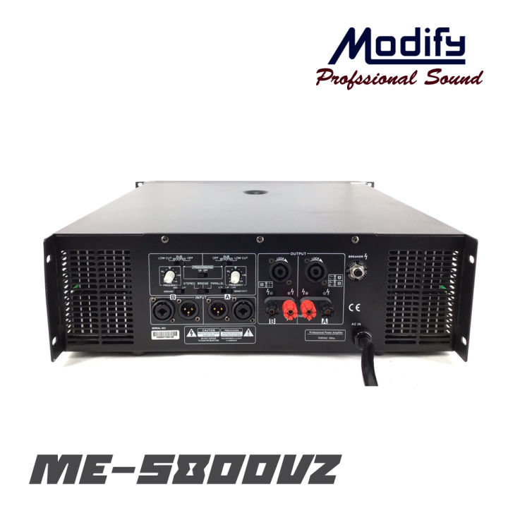 modify-me-5800vz-เพาเวอร์แอมป์-2ch-กำลังขับ-1500-2-วัตต์ที่-8-โอห์ม-สินค้าใหม่แกะกล่อง-รับประกันสินค้า-1-ปี