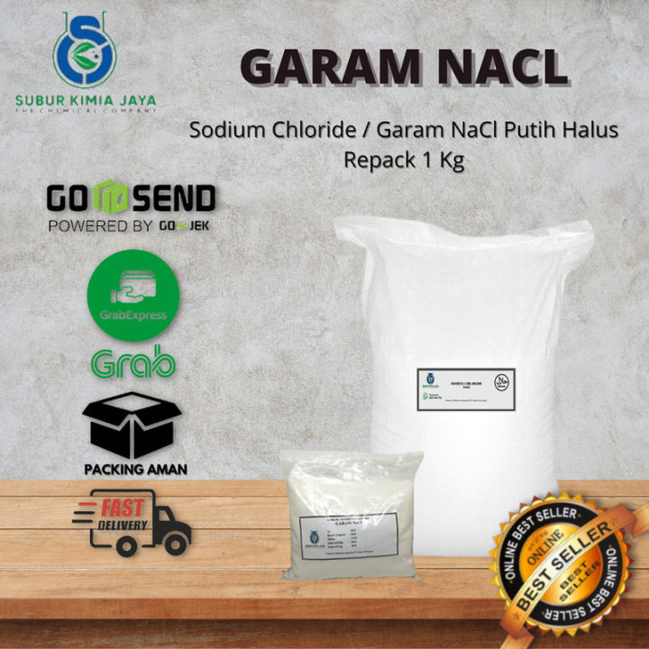 Garam Nacl Putih Halus Sodium Chloride Natrium Chloride 1 Kg Lazada Indonesia 8236