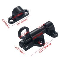 2X Aluminum Alloy Security Automatic Window Gate Lock Spring Bounce Door Bolt Latch Black White