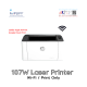 HP Laser 107W Wi-Fi , Print-Only [ประกันศูนย์ 3 Years Onsite] พร้อมหมึกแท้ ใช้งานผ่าน Air Print By Shop ak