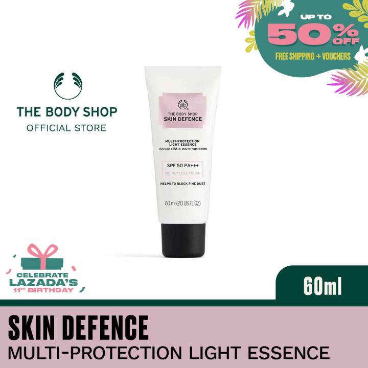 The Body Shop Skin Defence Multi- Protection Light Essence SPF 50 PA ...