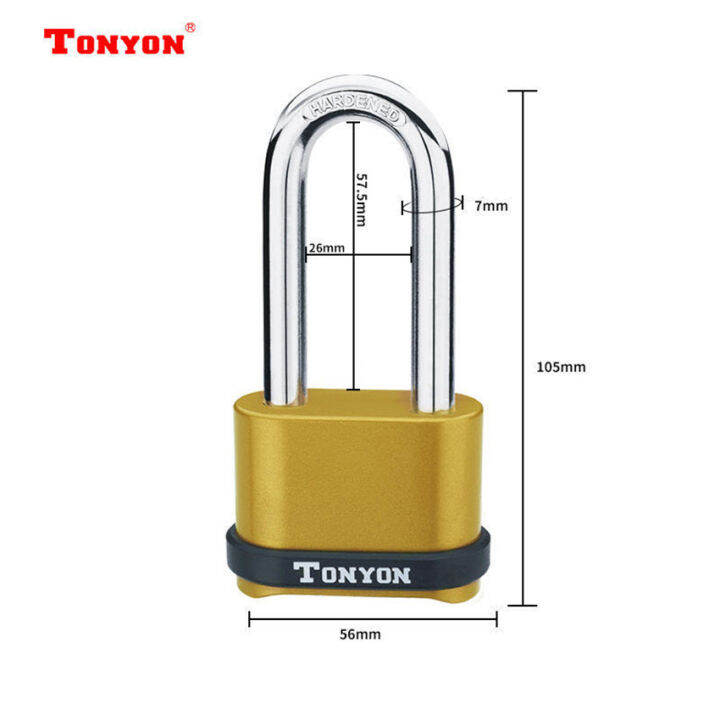 tonyon-กุญแจบ้าน-กุญแจล็อค-กุญแจแบบตั้งรหัสผ่าน-4-หลัก