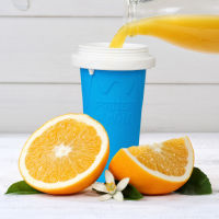 Quick Frozen Cup Portable Thirst Quencher Silica Gel Ice Slushy Maker Cup for DIY Smoothie