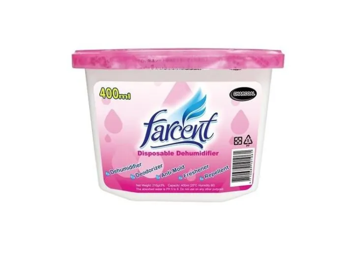 FARCENT DISPOSABLE DEHUMIDIFIER CHARCOAL 400ml Lazada PH