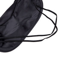 Black Soft Comfortable Mask Sleeping Shade Cover Portable Eyeshade Mask Travel Blindfold F2V0