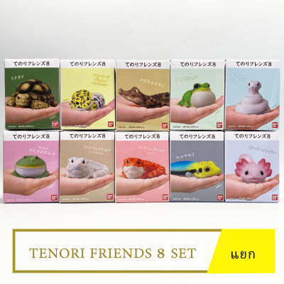 พร้อมส่ง แยก Bandai Tenori Friends 8 โมเดลสัตว์ สมจริง น่ารัก Model Figure ลิขสิทธิ์แท้ เต่า หมาน้ำ กบ กิ้งก่า จระเข้