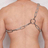 HotMetal Body Chain เครื่องประดับ Rave อุปกรณ์เสริม Simple Body Chain ผู้ชายเอวเซ็กซี่สายคล้องคอ Backless เทศกาล Cosplay