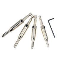 HH-DDPJ4pcs 2/2.8/3.5/4.5mm Hss Self Centering Hinge Center Hexagon Drill Bits Door Cabinet Woodworking Positioning Hole Puncher