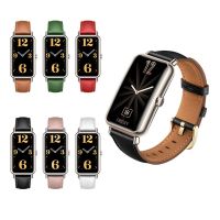 สายหนังสําหรับ Huawei Watch Fit Mini Corre Strap สายรัดข้อมือ Bracelet Loop ของแท้วงเปลี่ยนอุปกรณ์เสริมสมาร์ทวอทช์