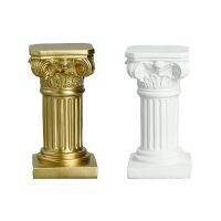 Roman Pillar Resin Sculpture Column Decor Roman Pillar Statues Room Crafts Furnishings